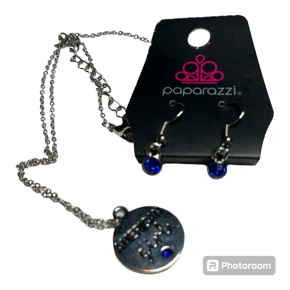 PAPARAZZI NECKLACE & EARRING SET AMERICAN GIRL NWT